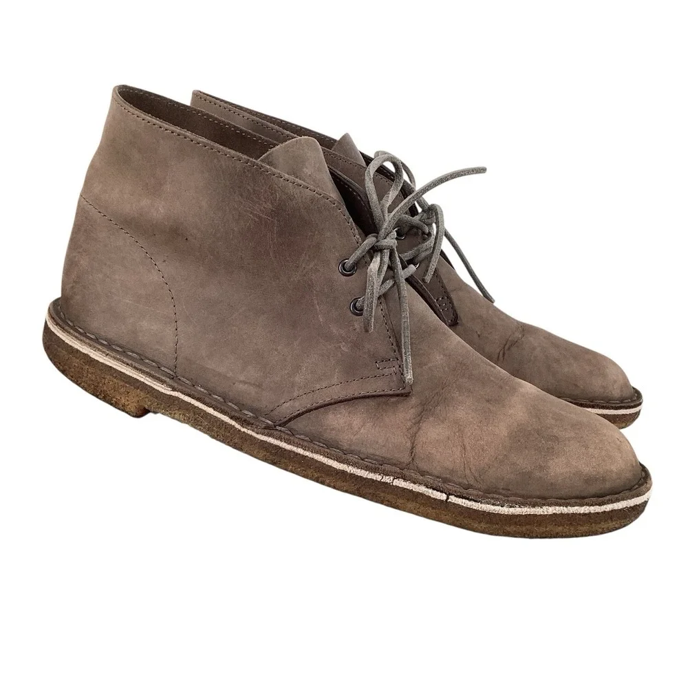 Clarks Desert Chukka Boots Brown Men's Size 9.5
